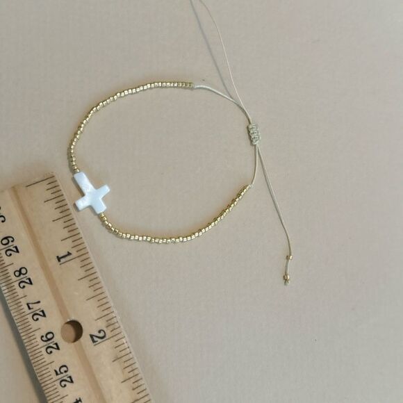 Boho beaded cross bracelet M988 - Picture 4 of 4